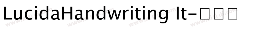 LucidaHandwriting It字体转换